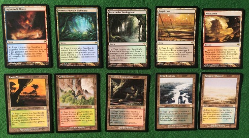 Fetch Land ONS/ZEN Italian (Totale 10 carte) Zendikar